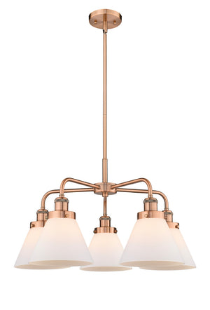 Innovations - 916-5CR-AC-G41 - Five Light Chandelier - Ballston Urban - Antique Copper