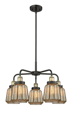 Innovations - 916-5CR-BAB-G146 - Five Light Chandelier - Ballston Urban - Black Antique Brass