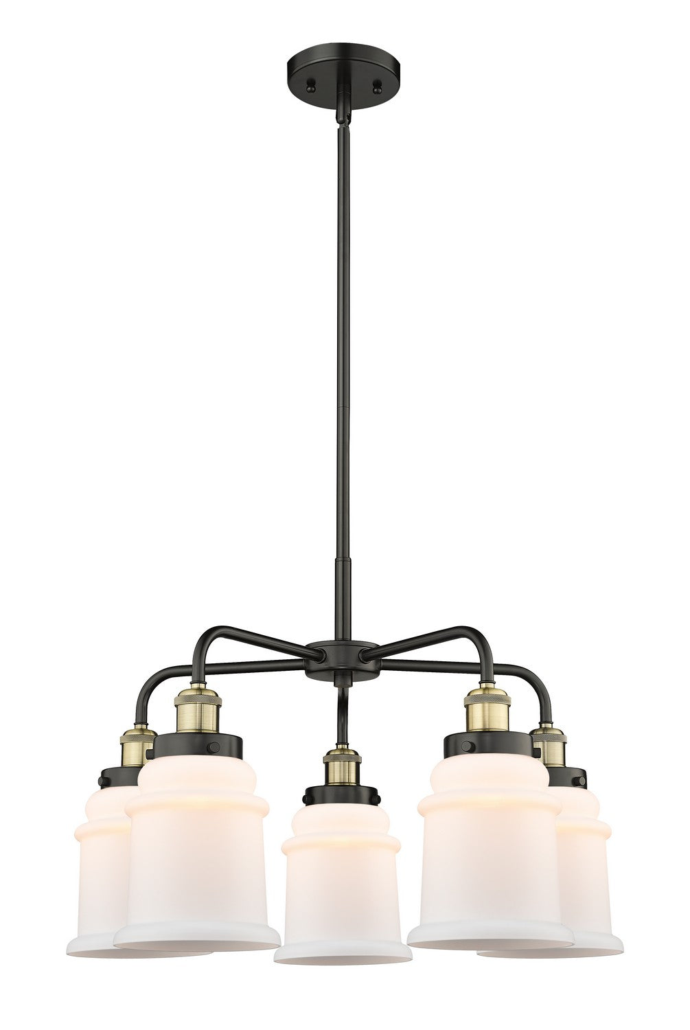 Innovations - 916-5CR-BAB-G181 - Five Light Chandelier - Downtown Urban - Black Antique Brass