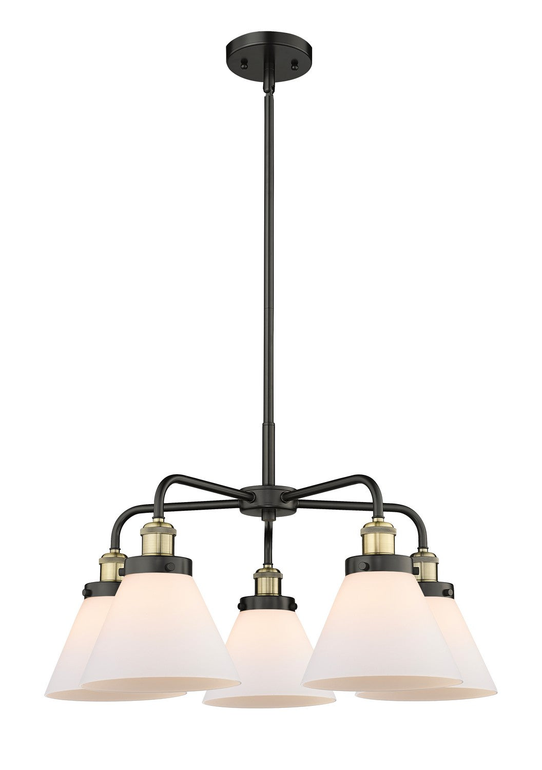 Innovations - 916-5CR-BAB-G41 - Five Light Chandelier - Downtown Urban - Black Antique Brass