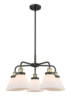 Innovations - 916-5CR-BAB-G41 - Five Light Chandelier - Downtown Urban - Black Antique Brass