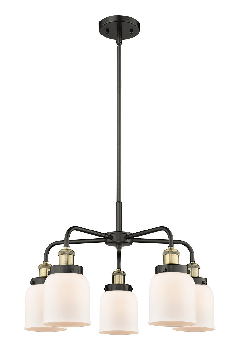 Innovations - 916-5CR-BAB-G51 - Five Light Chandelier - Ballston Urban - Black Antique Brass