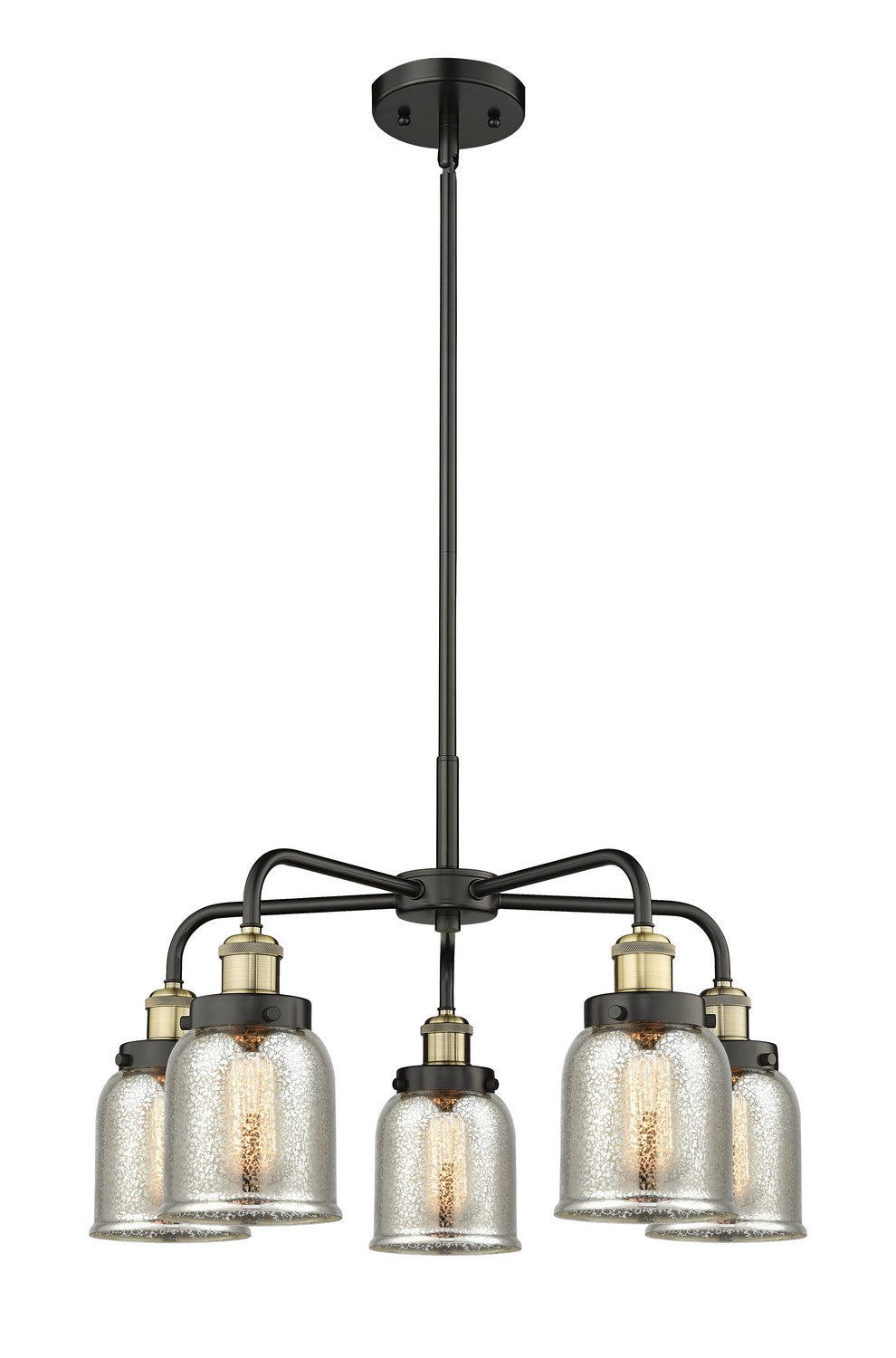 Innovations - 916-5CR-BAB-G58 - Five Light Chandelier - Downtown Urban - Black Antique Brass