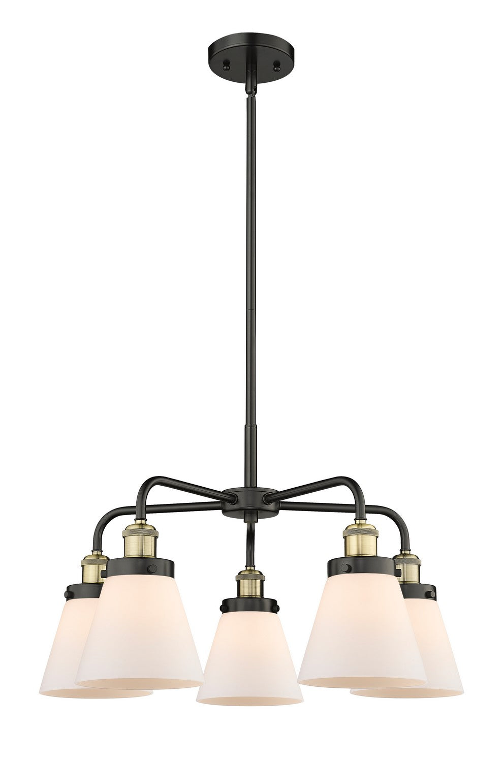 Innovations - 916-5CR-BAB-G61 - Five Light Chandelier - Downtown Urban - Black Antique Brass