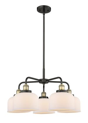 Innovations - 916-5CR-BAB-G71 - Five Light Chandelier - Ballston Urban - Black Antique Brass