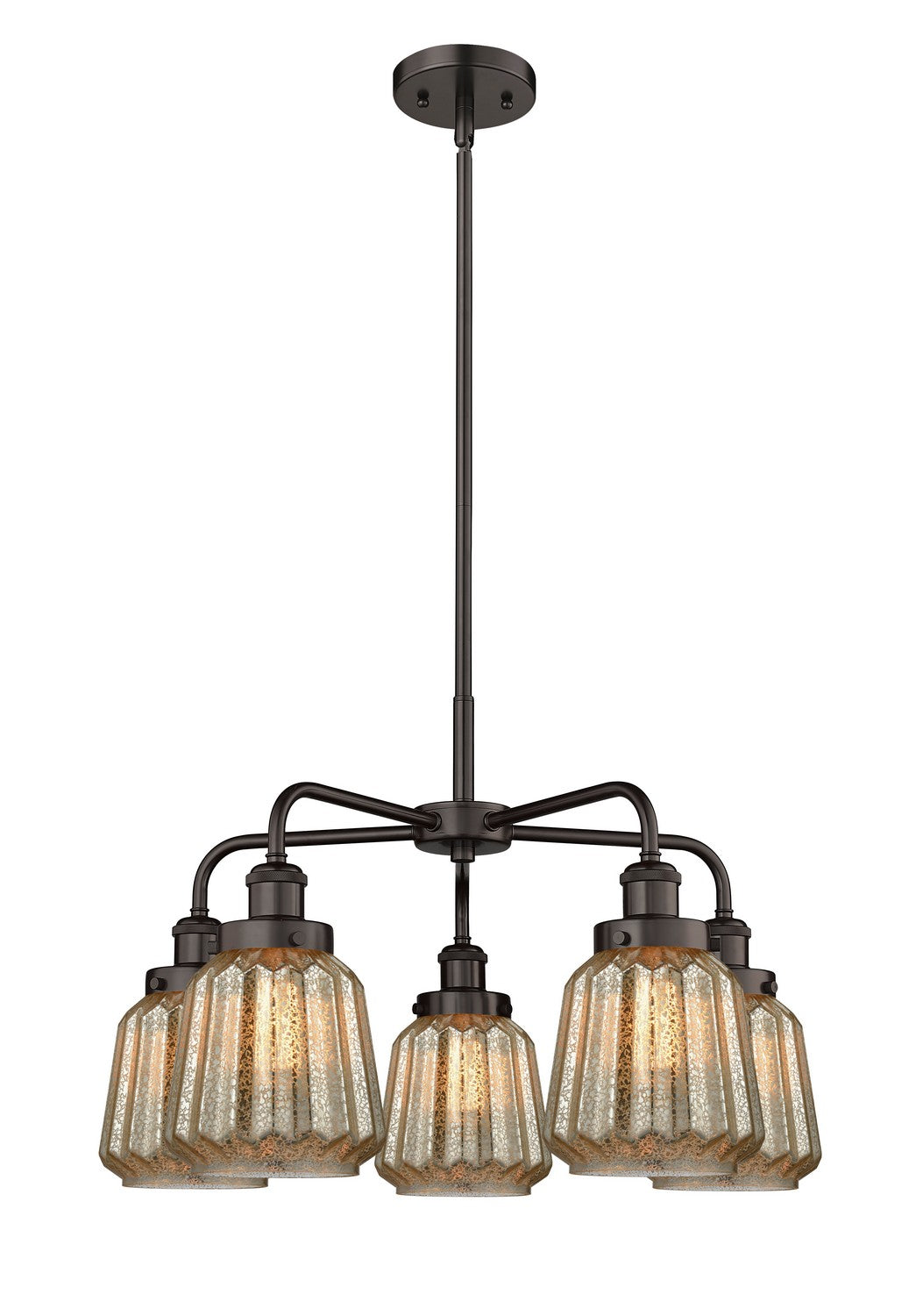 Innovations - 916-5CR-OB-G146 - Five Light Chandelier - Ballston Urban - Oil Rubbed Bronze