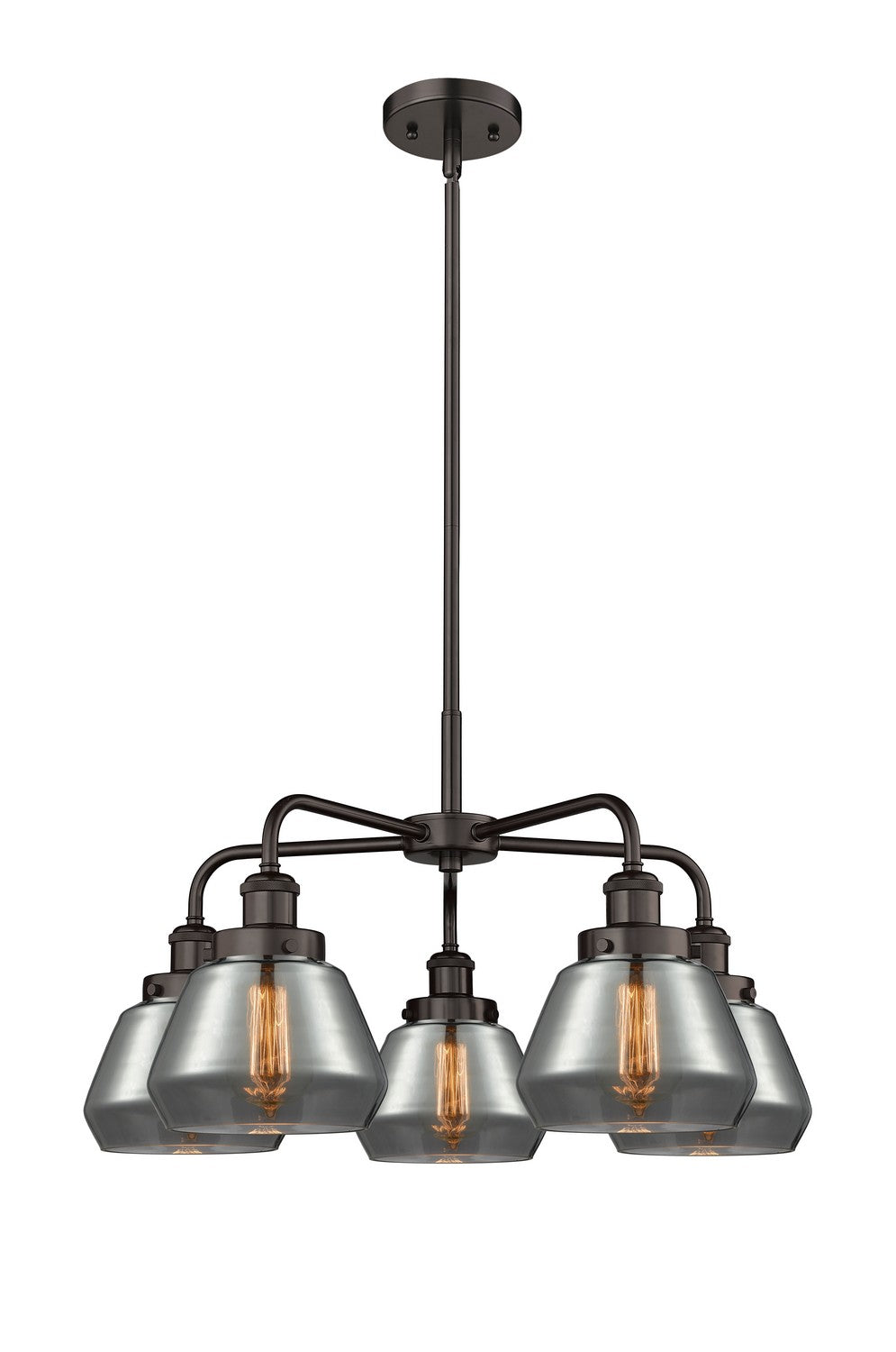 Innovations - 916-5CR-OB-G173 - Five Light Chandelier - Ballston Urban - Oil Rubbed Bronze