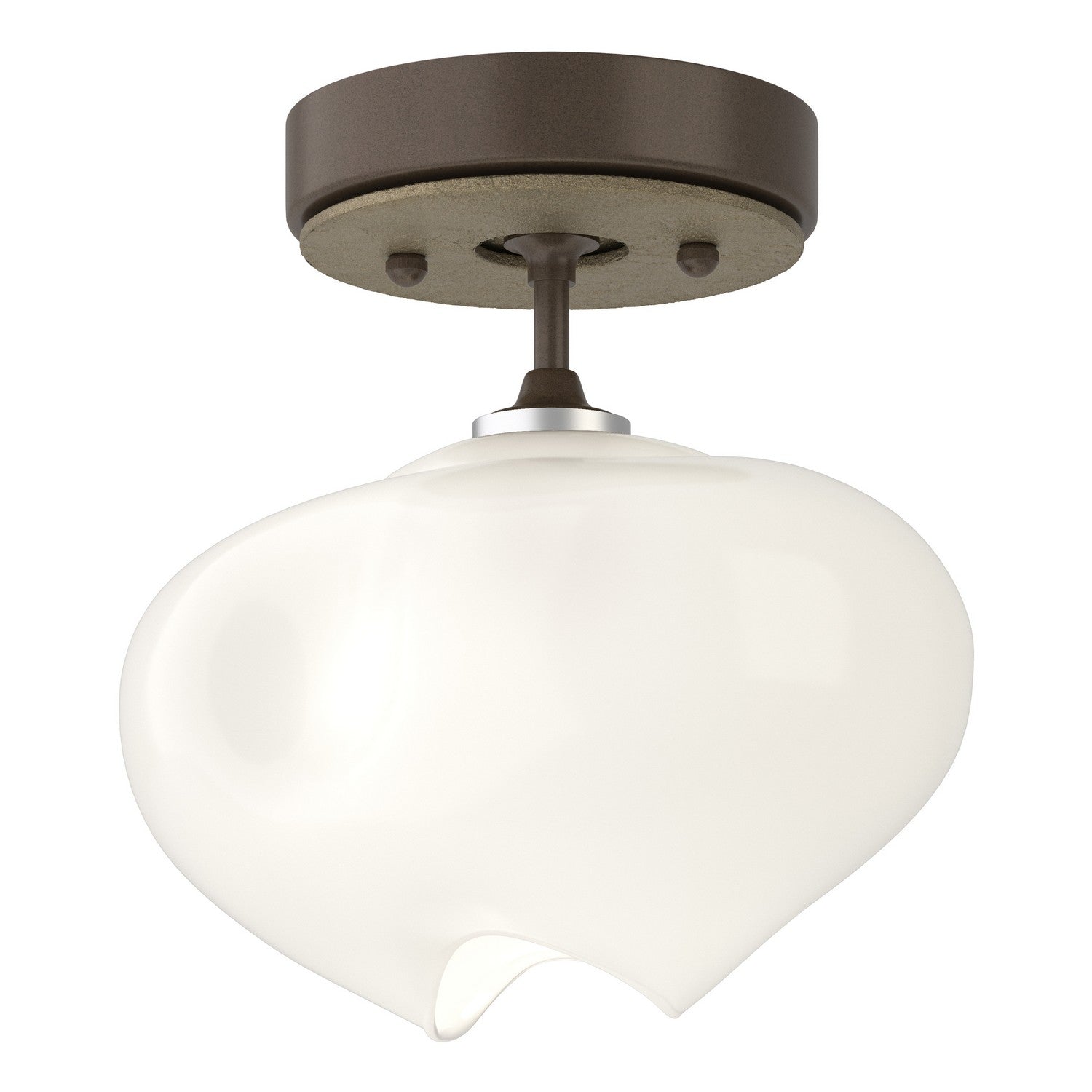 Hubbardton Forge - 121372-SKT-05-84-FD0710 - Ume 1-Light Semi-Flush - Ume - Bronze