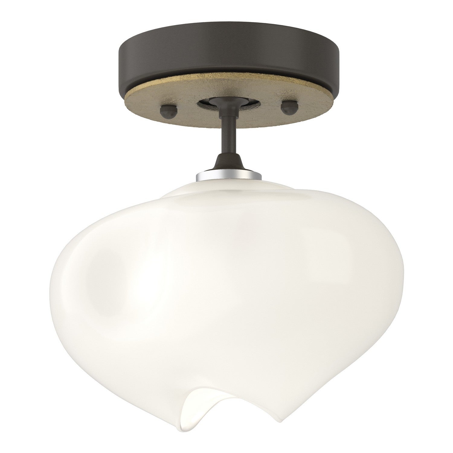 Hubbardton Forge - 121372-SKT-07-86-FD0710 - One Light Semi-Flush Mount - Ume - Dark Smoke