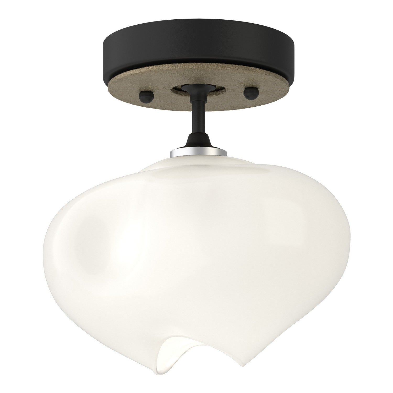 Hubbardton Forge - 121372-SKT-10-84-FD0710 - One Light Semi-Flush Mount - Ume - Black