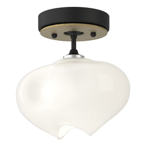 Hubbardton Forge - 121372-SKT-10-86-FD0710 - One Light Semi-Flush Mount - Ume - Black