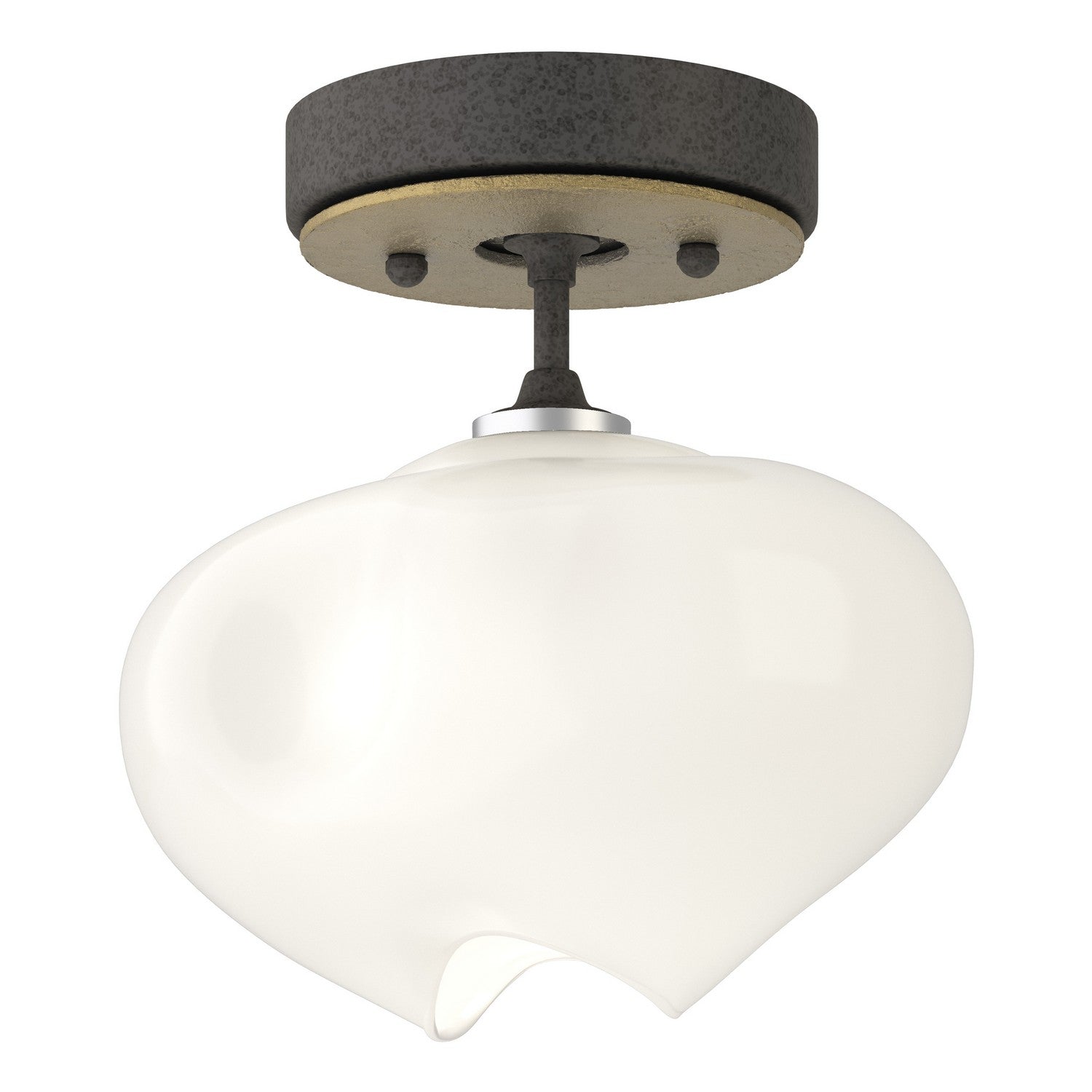 Hubbardton Forge - 121372-SKT-20-86-FD0710 - Ume 1-Light Semi-Flush - Ume - Natural Iron