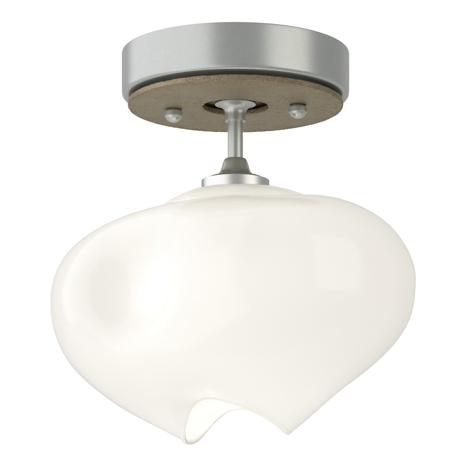 Hubbardton Forge - 121372-SKT-82-84-FD0710 - One Light Semi-Flush Mount - Ume - Vintage Platinum