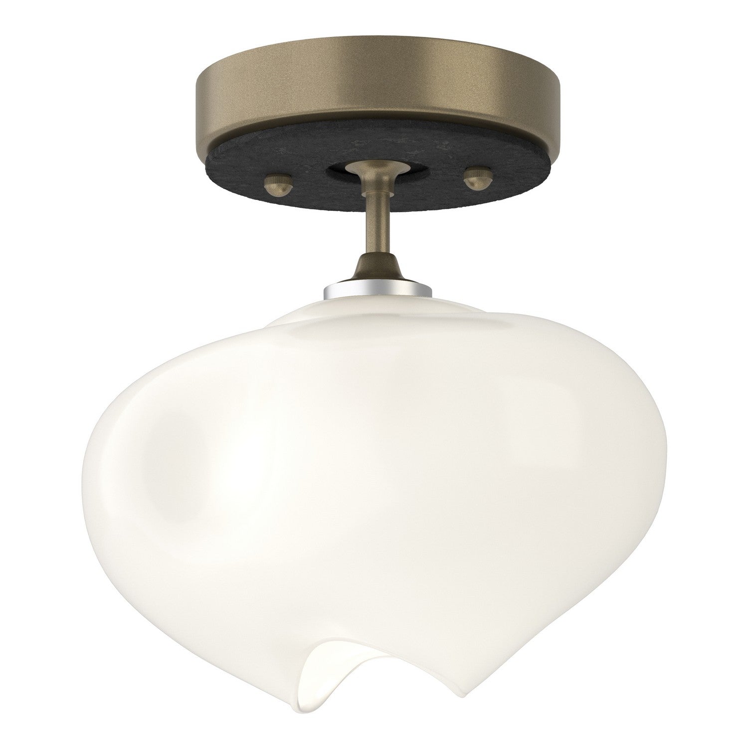Hubbardton Forge - 121372-SKT-84-10-FD0710 - One Light Semi-Flush Mount - Ume - Soft Gold