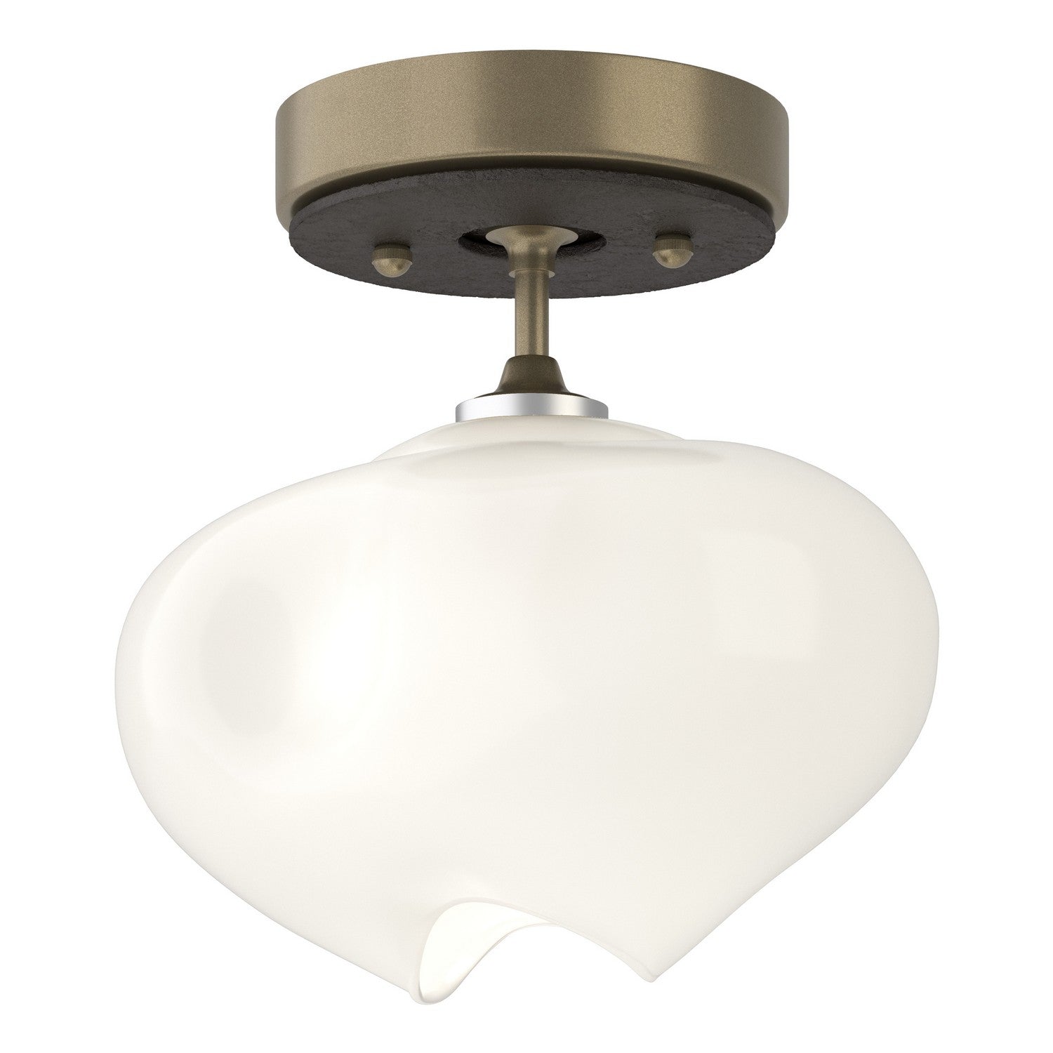 Hubbardton Forge - 121372-SKT-84-14-FD0710 - Ume 1-Light Semi-Flush - Ume - Soft Gold