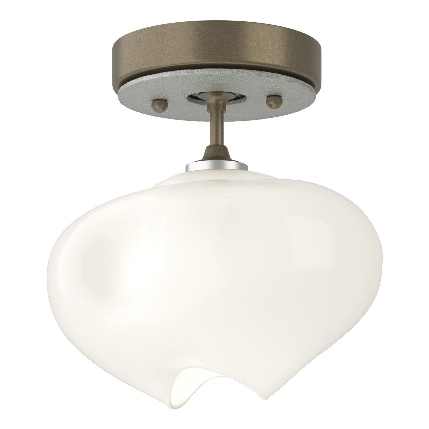 Hubbardton Forge - 121372-SKT-84-82-FD0710 - One Light Semi-Flush Mount - Ume - Soft Gold
