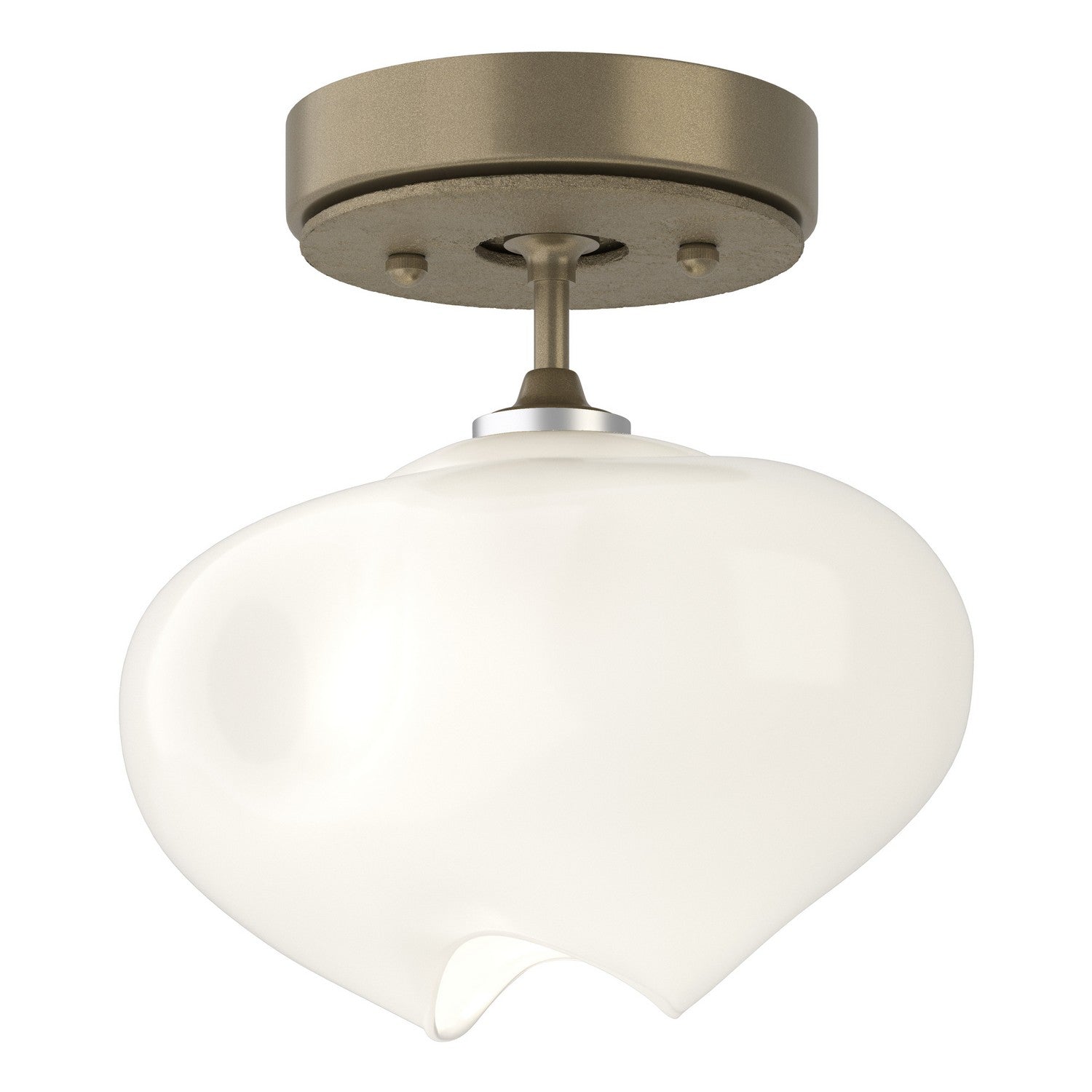 Hubbardton Forge - 121372-SKT-84-84-FD0710 - One Light Semi-Flush Mount - Ume - Soft Gold