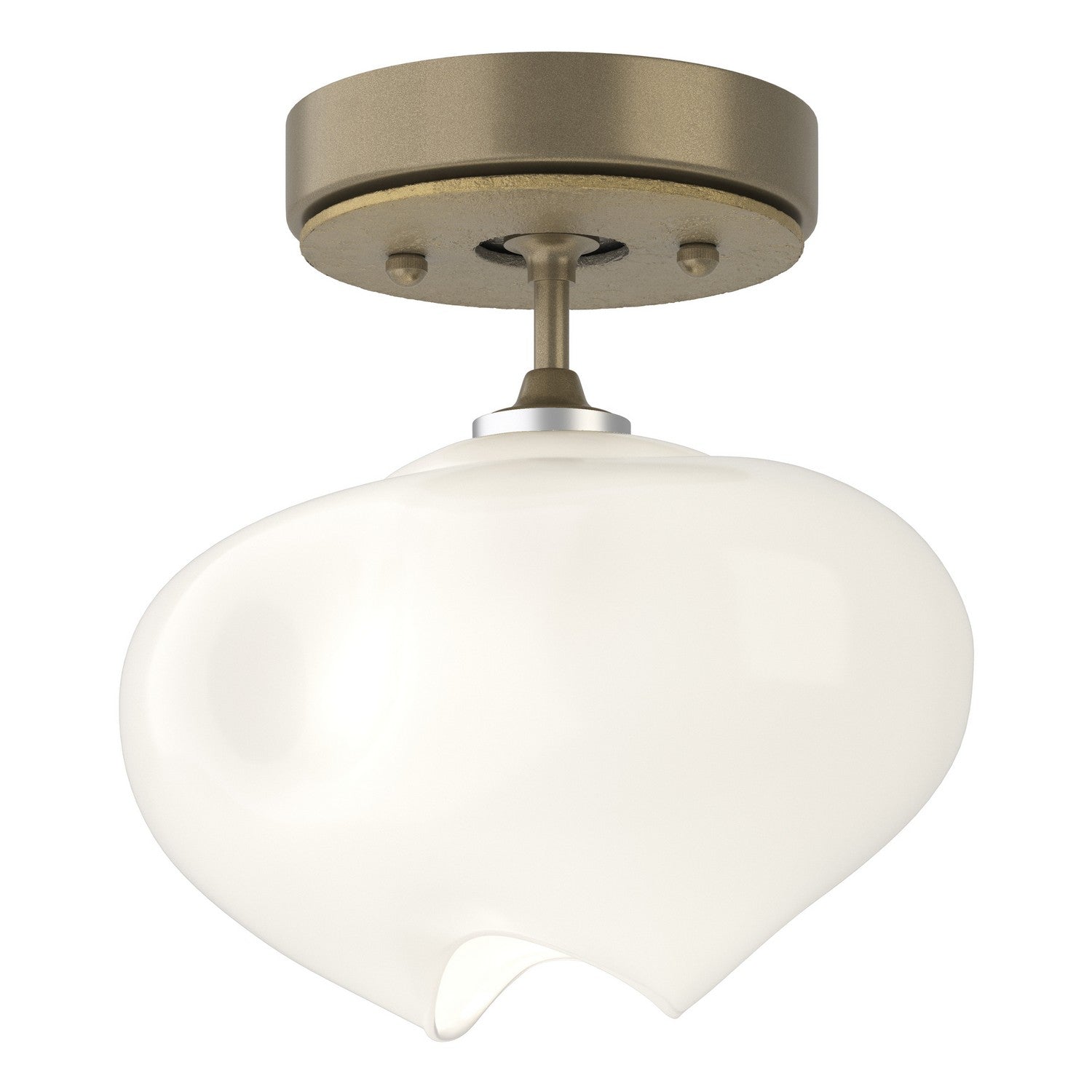 Hubbardton Forge - 121372-SKT-84-86-FD0710 - One Light Semi-Flush Mount - Ume - Soft Gold