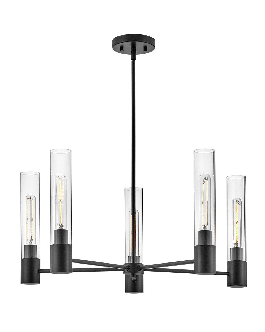 Lark - 85405BK - LED Chandelier - Shea - Black