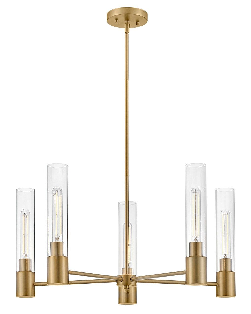 Lark - 85405LCB - LED Chandelier - Shea - Lacquered Brass