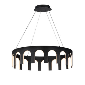 ET2 - E24864-BK - LED Pendant - Coronation - Black