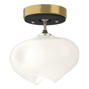 Hubbardton Forge - 121372-SKT-86-10-FD0710 - One Light Semi-Flush Mount - Ume - Modern Brass