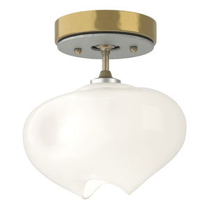Hubbardton Forge - 121372-SKT-86-82-FD0710 - One Light Semi-Flush Mount - Ume - Modern Brass