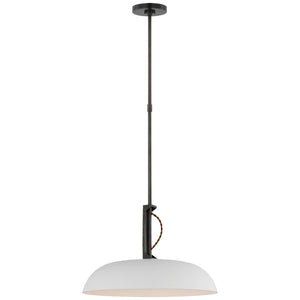 Visual Comfort Signature - AL 5040BZ/WHT-WG - LED Pendant - Cyrus - Bronze and White