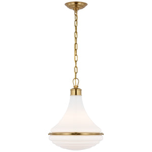 Visual Comfort Signature - AL 5070HAB-WG - LED Pendant - Wesley - Hand-Rubbed Antique Brass