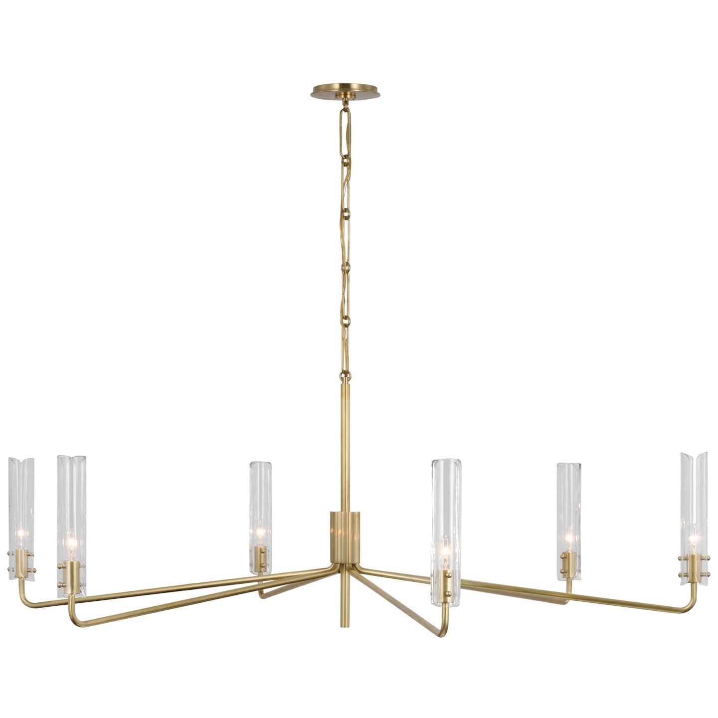 Visual Comfort Signature - ARN 5485HAB-CG - LED Chandelier - Casoria - Hand-Rubbed Antique Brass