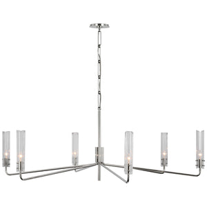 Visual Comfort Signature - ARN 5485PN-CG - LED Chandelier - Casoria - Polished Nickel