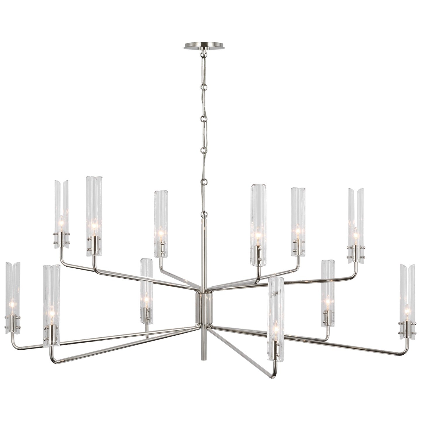 Visual Comfort Signature - ARN 5486PN-CG - LED Chandelier - Casoria - Polished Nickel