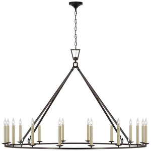 Visual Comfort Signature - CHC 5275AI - LED Chandelier - Darlana Ring - Aged Iron