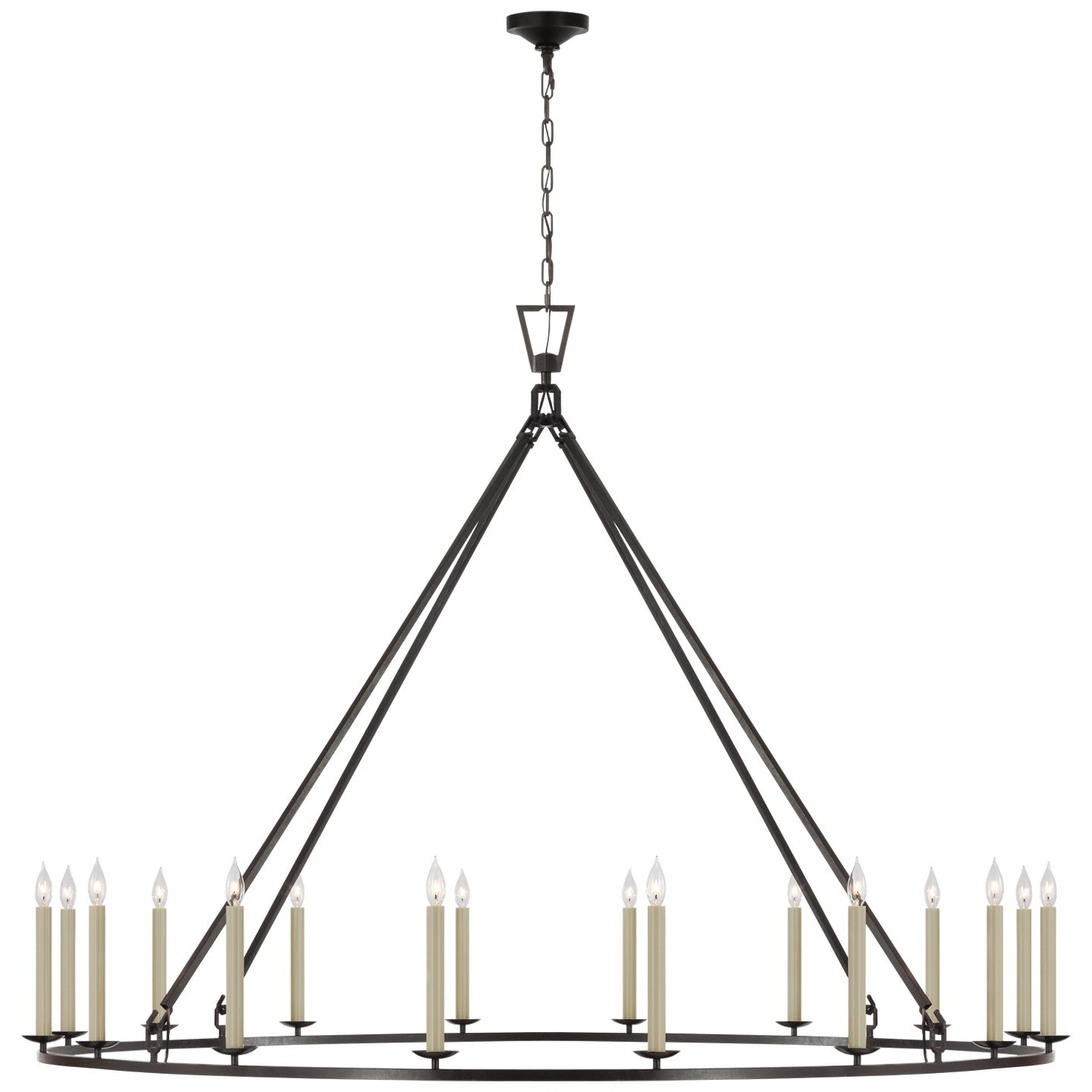 Visual Comfort Signature - CHC 5276AI - LED Chandelier - Darlana Ring - Aged Iron