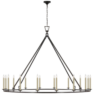 Visual Comfort Signature - CHC 5276AI - LED Chandelier - Darlana Ring - Aged Iron