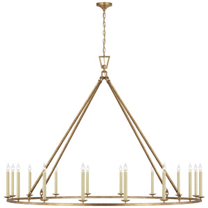 Visual Comfort Signature - CHC 5276GI - LED Chandelier - Darlana Ring - Gilded Iron