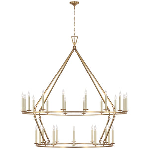 Visual Comfort Signature - CHC 5277AB - LED Chandelier - Darlana Ring - Antique-Burnished Brass