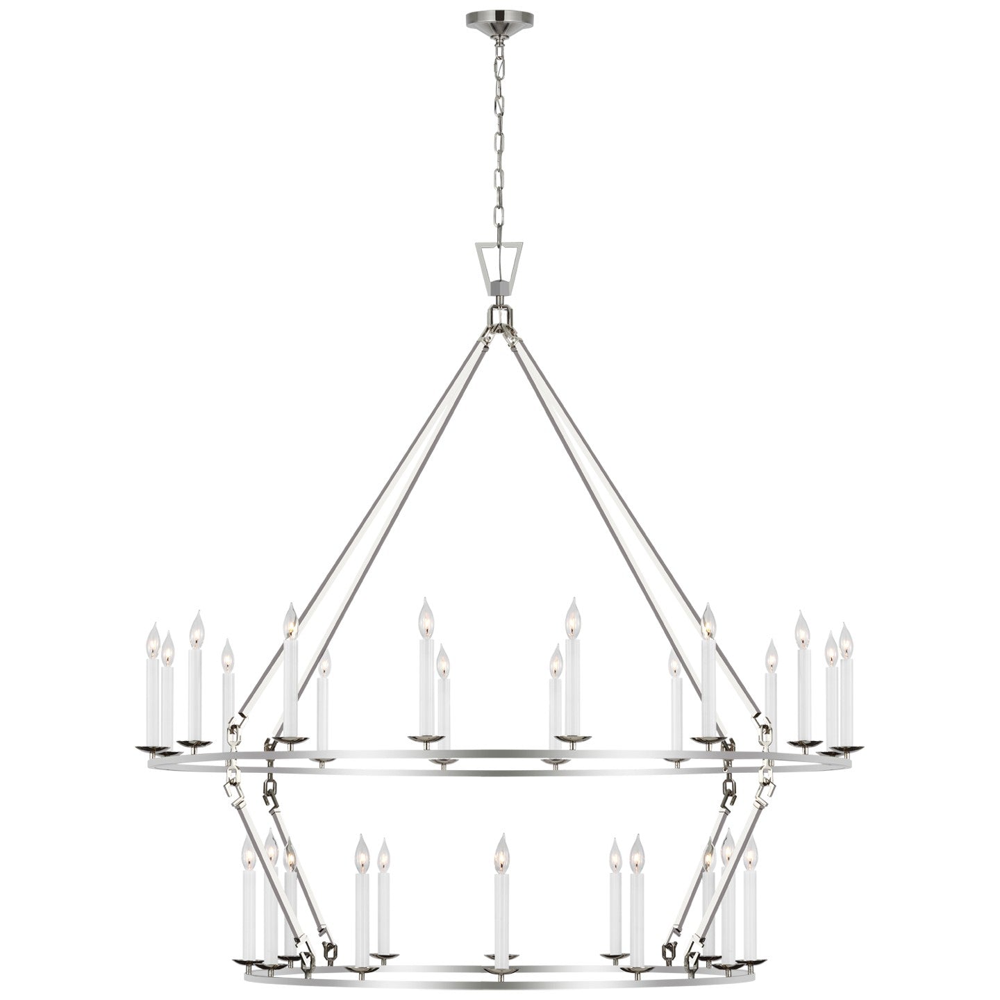 Visual Comfort Signature - CHC 5277PN - LED Chandelier - Darlana Ring - Polished Nickel