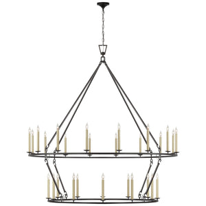 Visual Comfort Signature - CHC 5278AI - LED Chandelier - Darlana Ring - Aged Iron