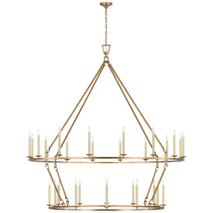 Visual Comfort Signature - CHC 5278GI - LED Chandelier - Darlana Ring - Gilded Iron