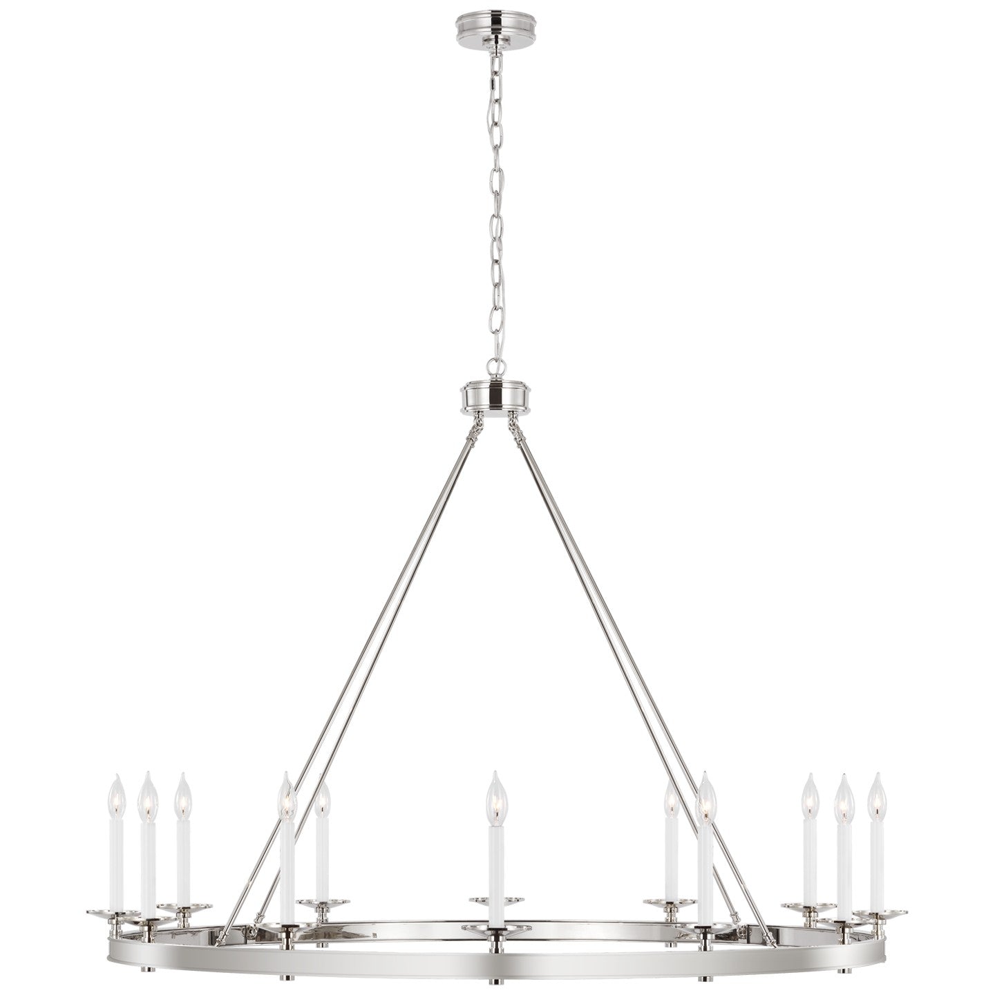 Visual Comfort Signature - CHC 5614PN - LED Chandelier - Launceton - Polished Nickel