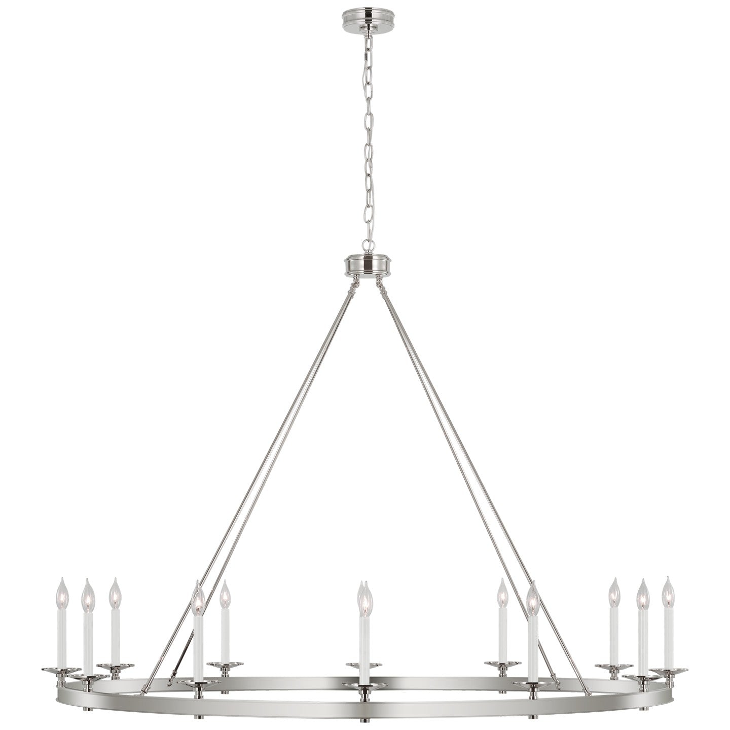 Visual Comfort Signature - CHC 5615PN - LED Chandelier - Launceton - Polished Nickel