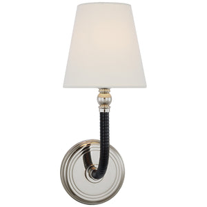 Visual Comfort Signature - CHD 2080PN/BRT-L - LED Wall Sconce - Basden - Polished Nickel and Black Rattan