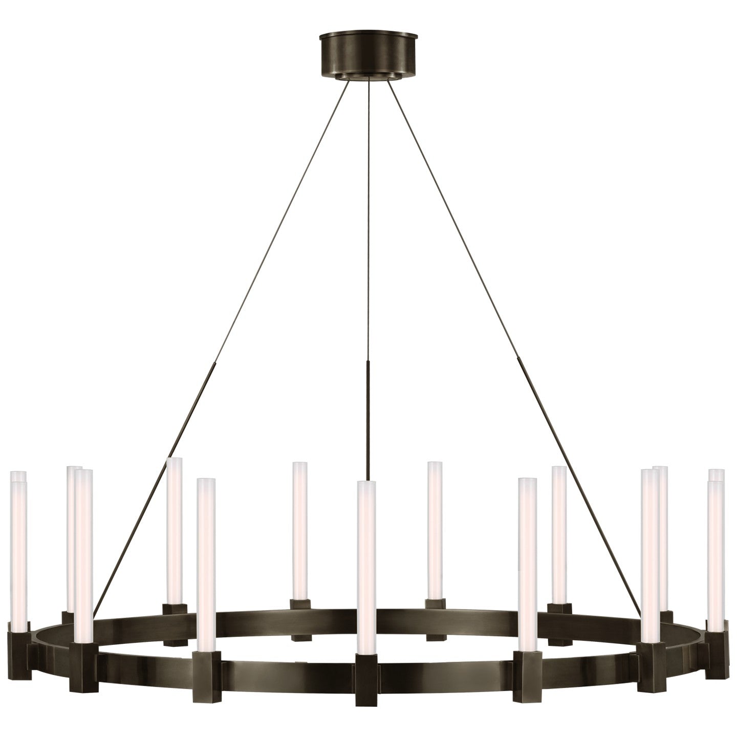 Visual Comfort Signature - IKF 5362BZ-WG - LED Chandelier - Mafra - Bronze