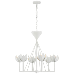 Visual Comfort Signature - JN 5007PW - LED Chandelier - Alberto - Plaster White