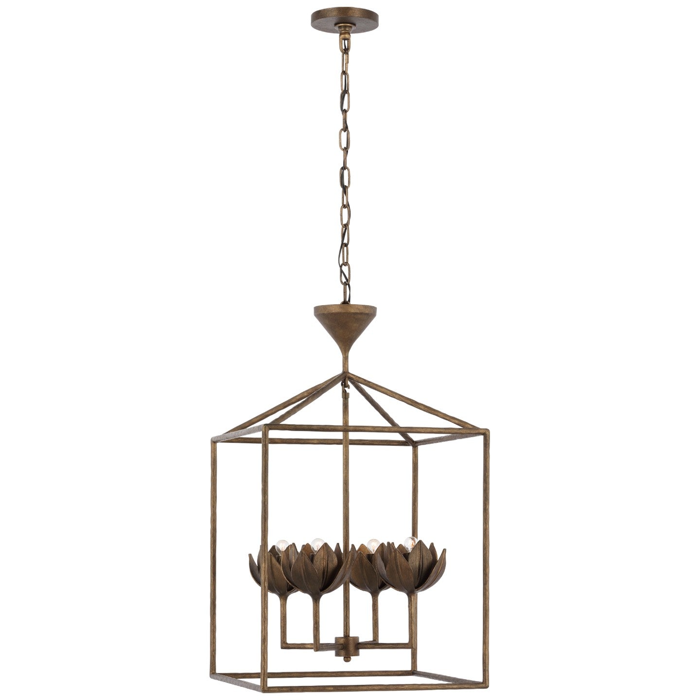 Visual Comfort Signature - JN 5302ABL - LED Pendant - Alberto - Antique Bronze Leaf