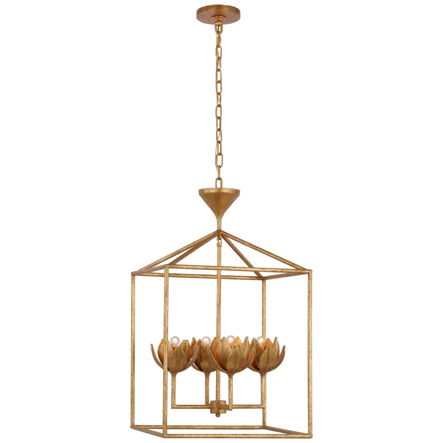 Visual Comfort Signature - JN 5302AGL - LED Pendant - Alberto - Antique Gold Leaf