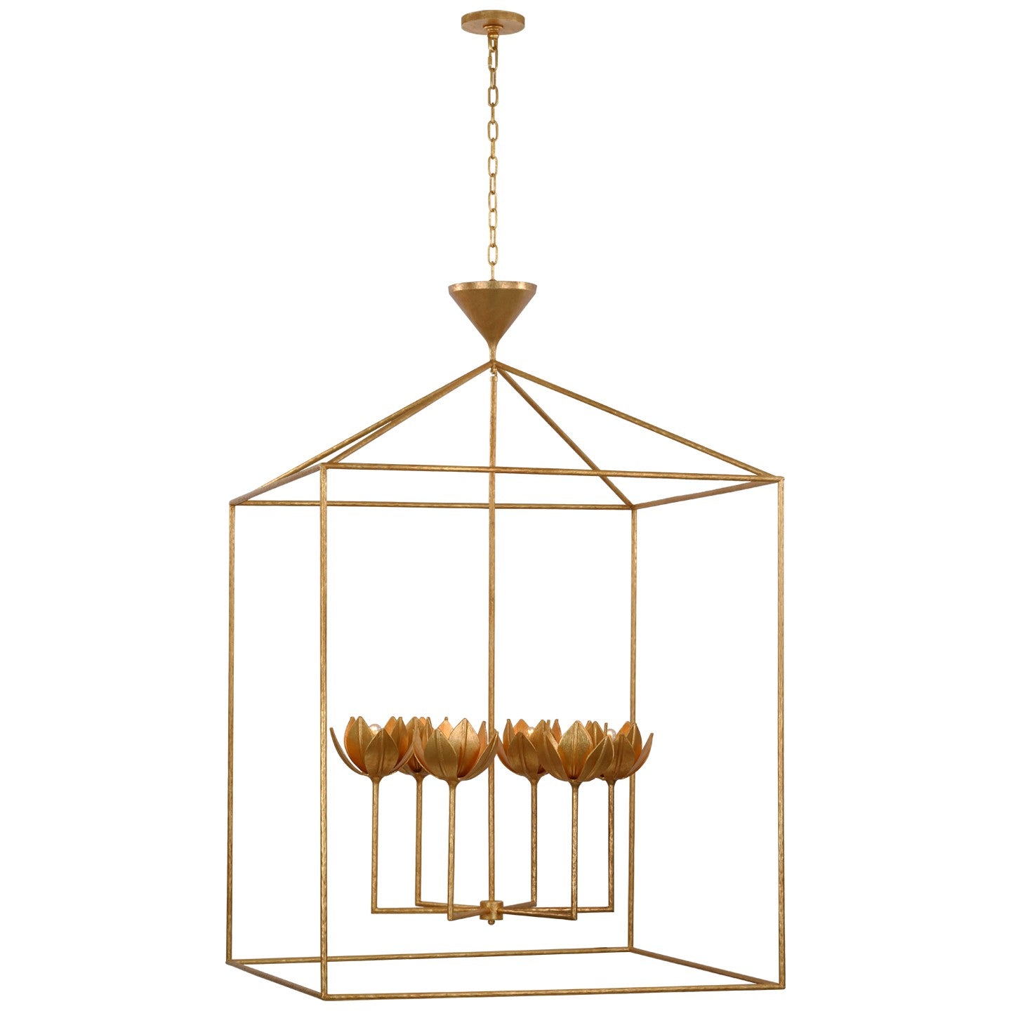 Visual Comfort Signature - JN 5305AGL - LED Pendant - Alberto - Antique Gold Leaf