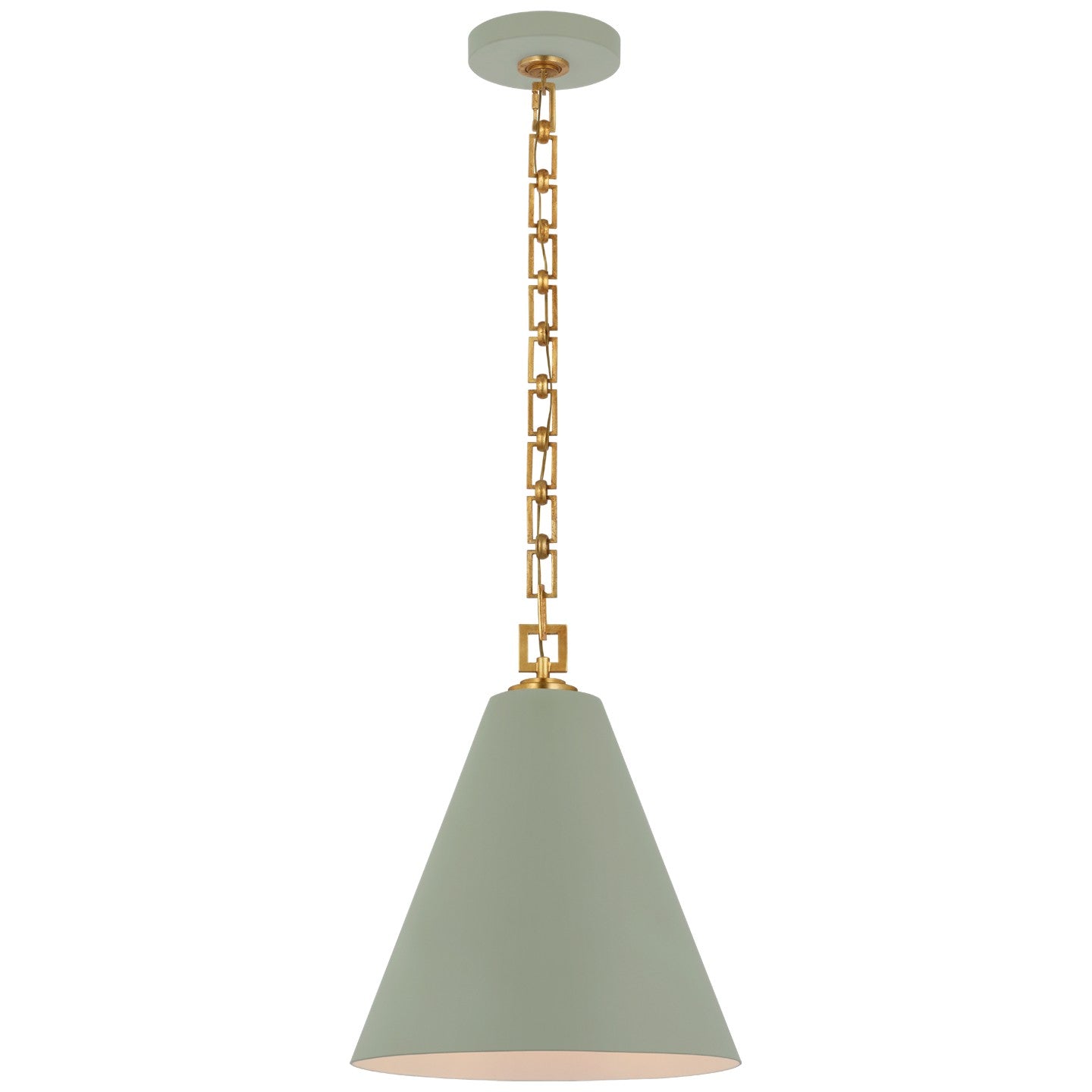 Visual Comfort Signature - JN 5321CEL/G - LED Pendant - Theo - Celadon and Gild