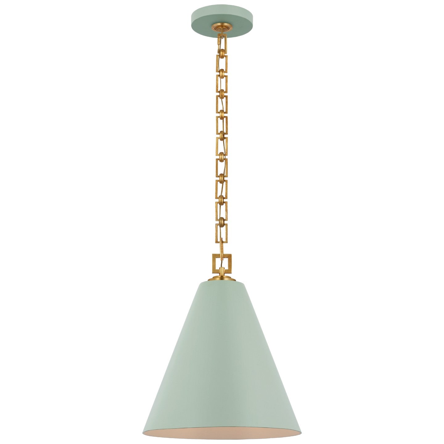 Visual Comfort Signature - JN 5321PLB/G - LED Pendant - Theo - Pale Blue and Gild